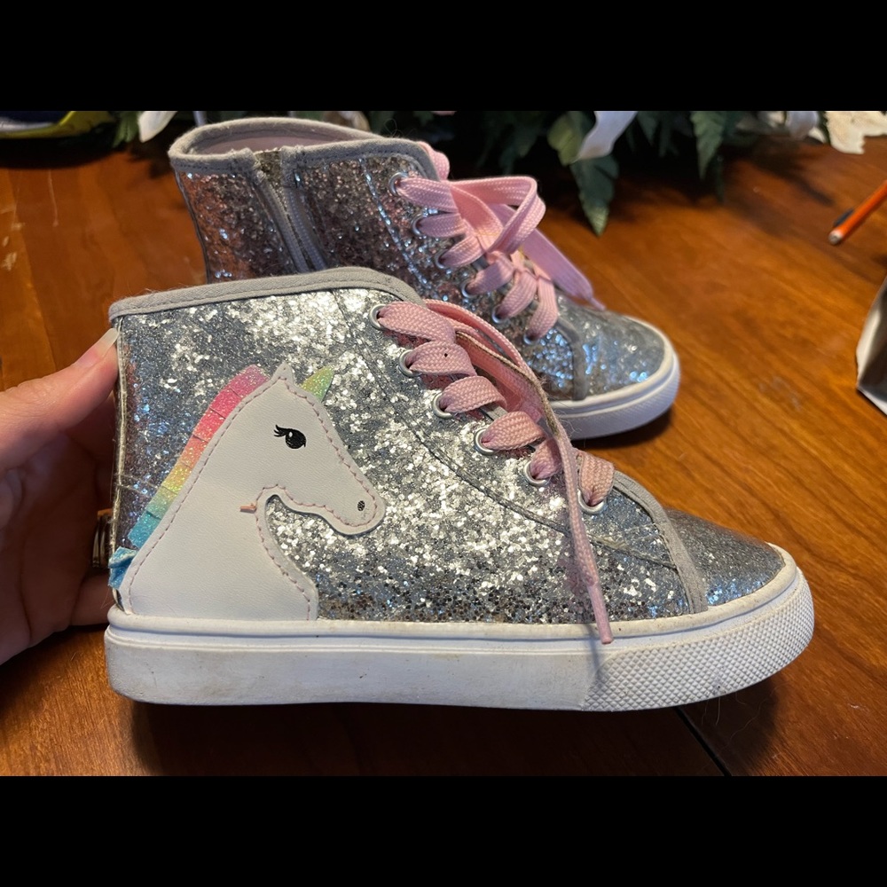 Girls size 13 super cute unicorn shoes